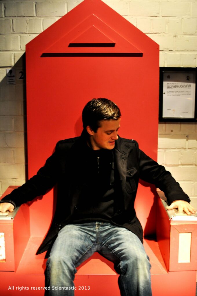A visitor on the hot-and-cold throne